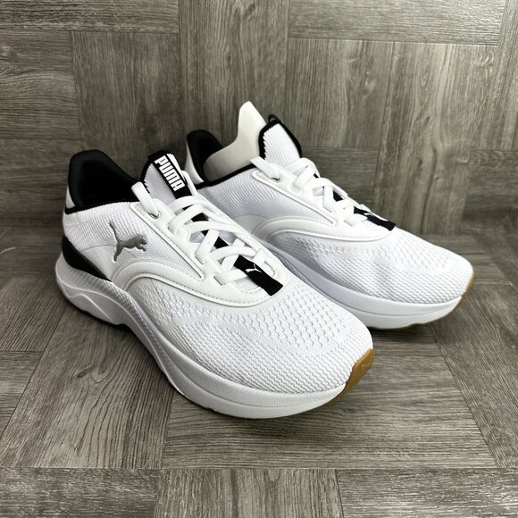 Puma Softride Mayve Women's size 9.5 White Black Running Shoes - Picture 2 of 8